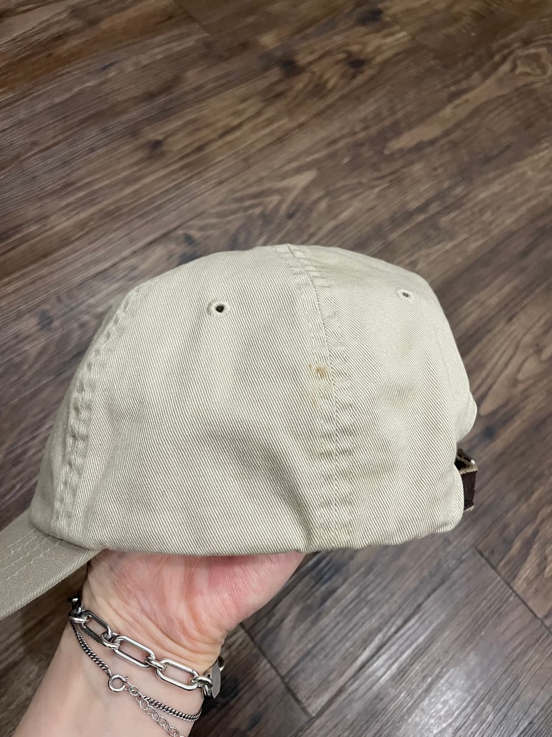 폴로 랄프로렌 베이지 볼캡 캡모자 가죽스트랩 상품이미지4