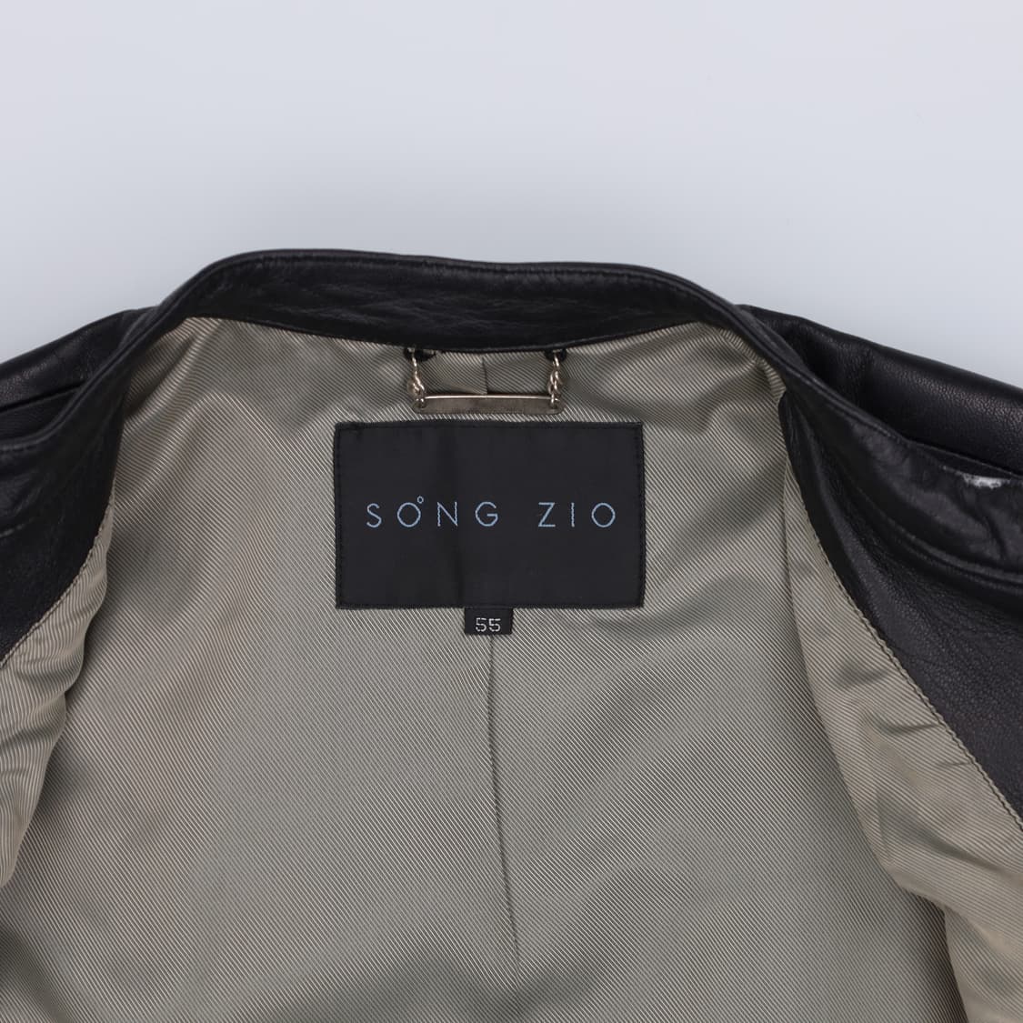 55 송지오옴므 여성 싱글 라이더 가죽 자켓 4165 상품이미지7