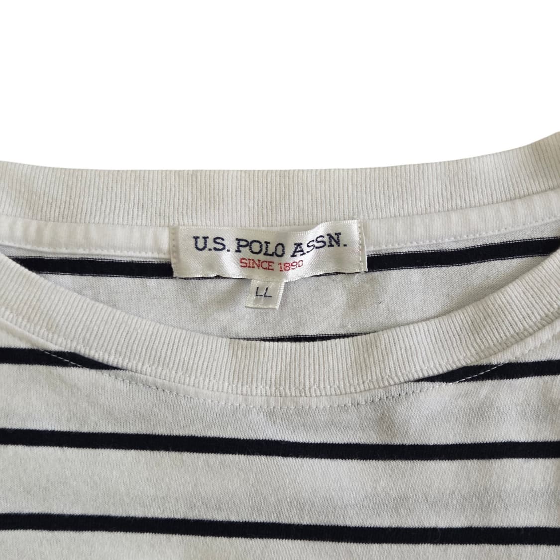 U.S. POLO ASSN  스트라이프 반팔 티셔츠 상품이미지3