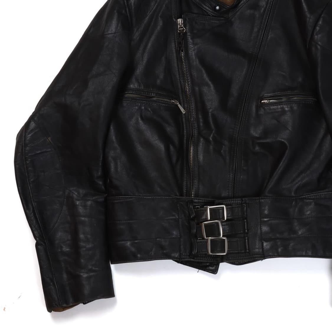 70’s Vintage German Leather Rider Jacket 상품이미지3