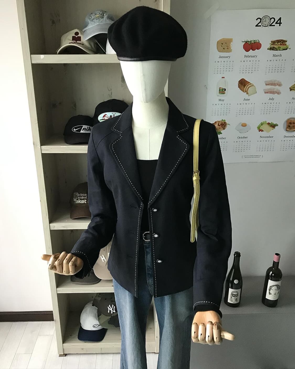 꾸레쥬 스티치 리넨 자켓 상품이미지3
