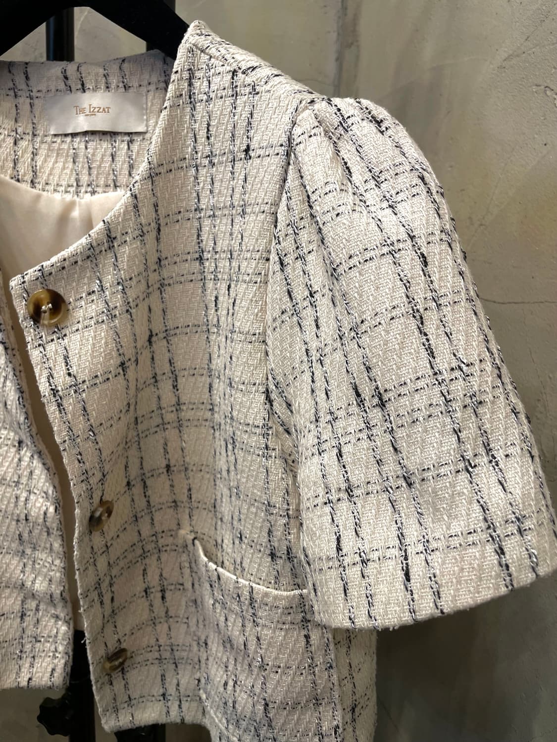 아이잗바바 볼레로 크롭 크림색 자켓 55~66 상품이미지3