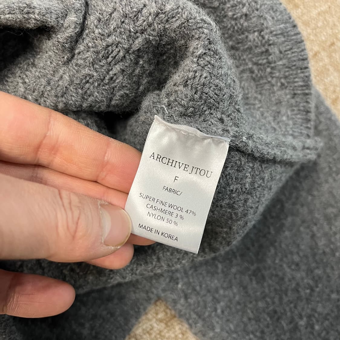 아카이브제이투유 오버핏 다이애나 가디건 상품이미지5