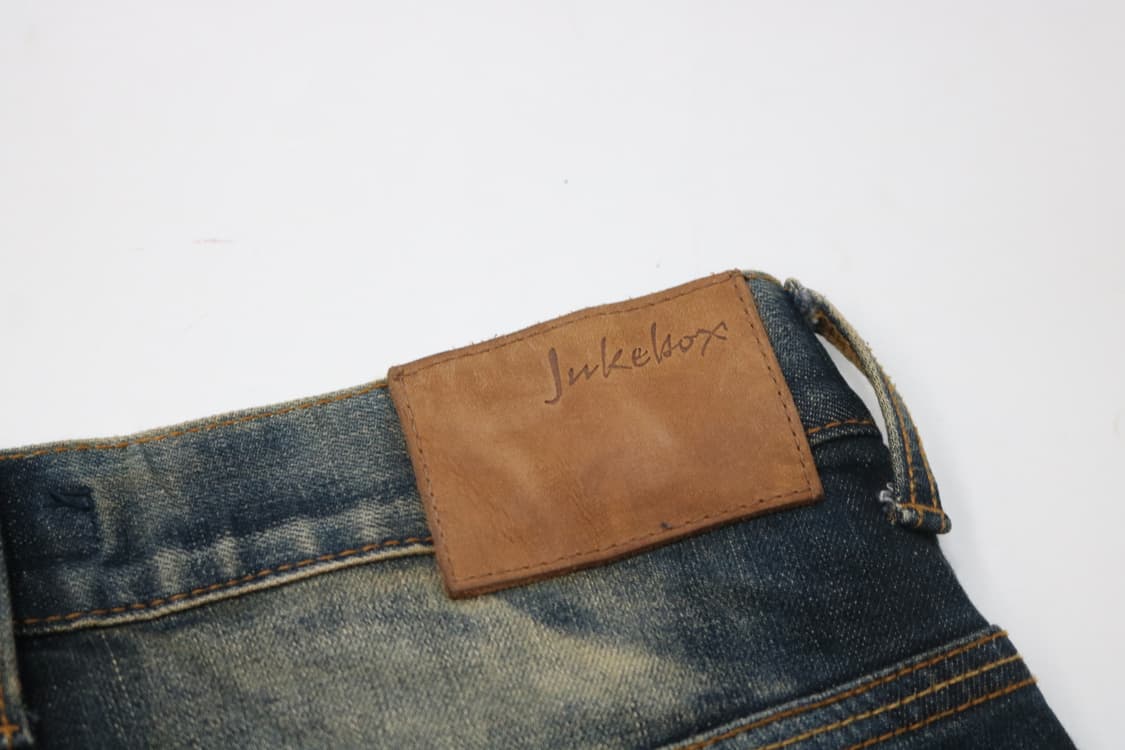 Jukebox 쥬크박스 빈티지 워싱 백포켓 지퍼 디테일 데님 팬츠 상품이미지8