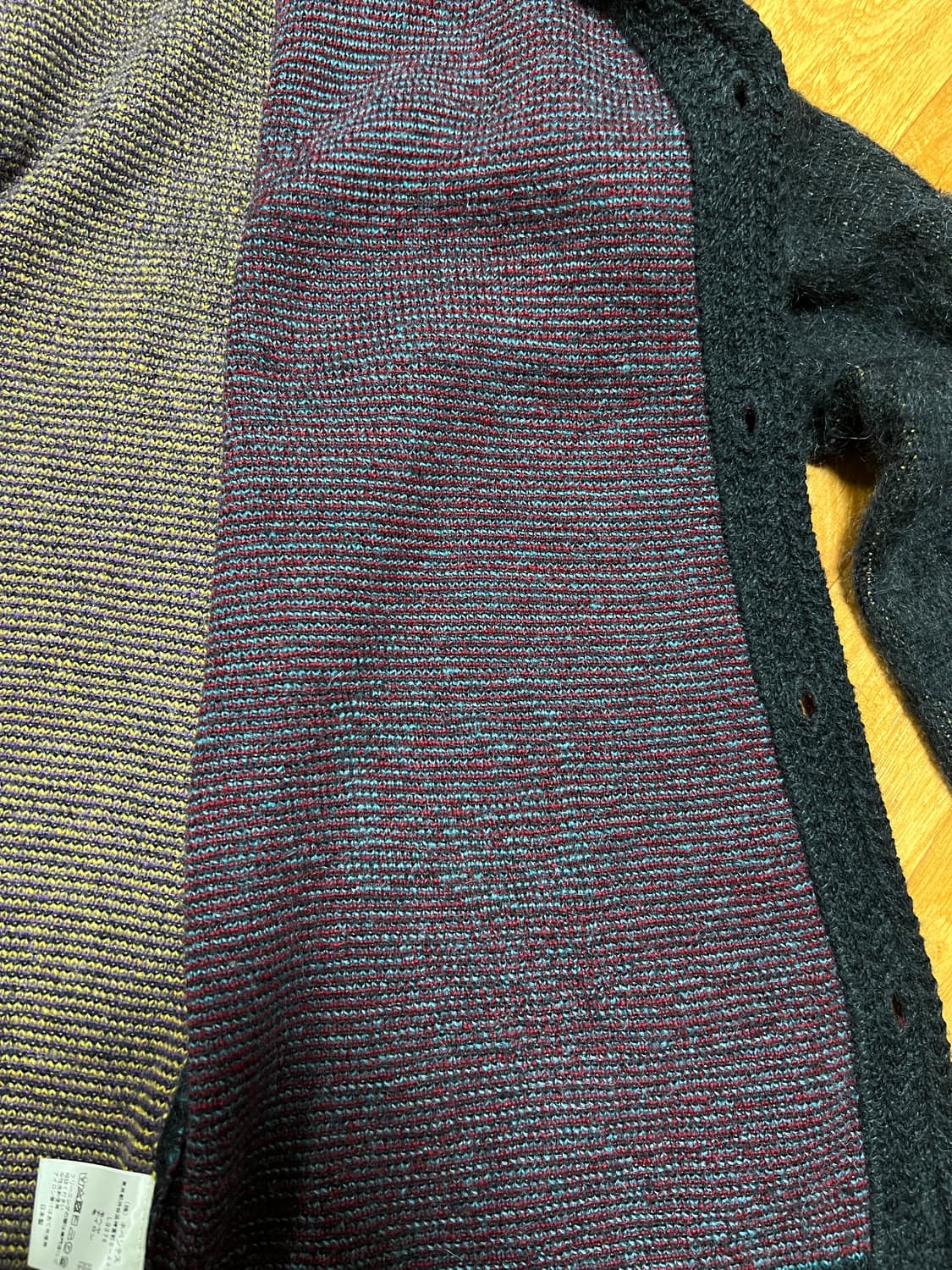 유일매물 L) 니들스 스튜디오스 모헤어 빠삐용 가디건 블랙 상품이미지5