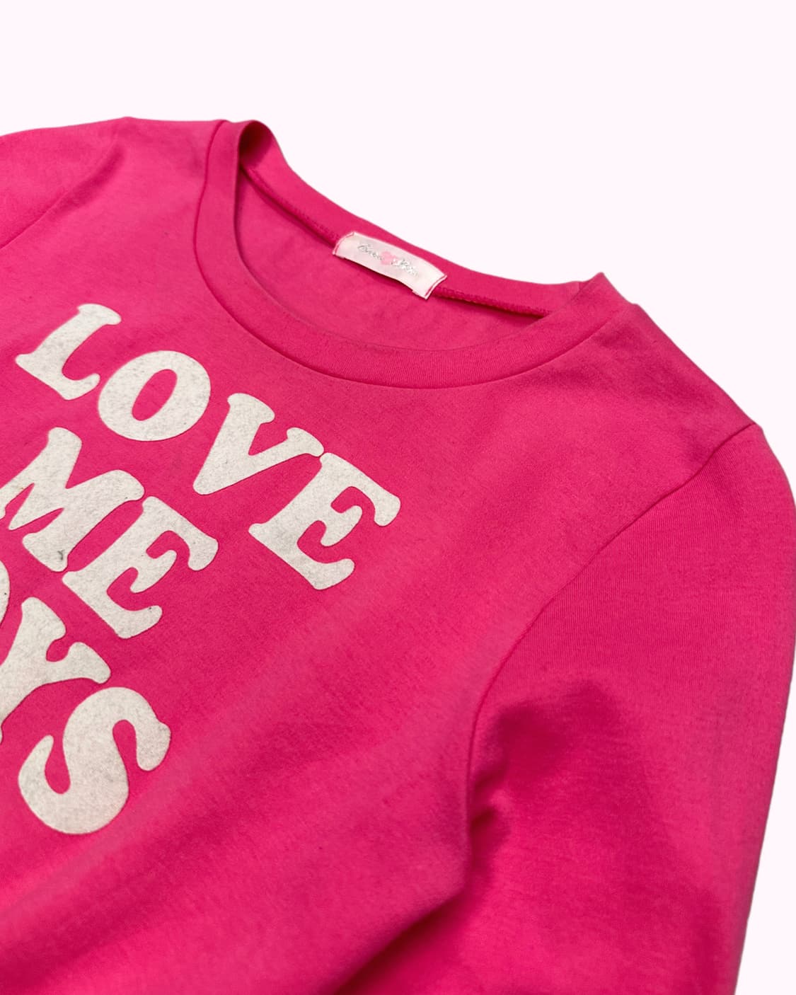 y2k pink lettering t-shirt 상품이미지3