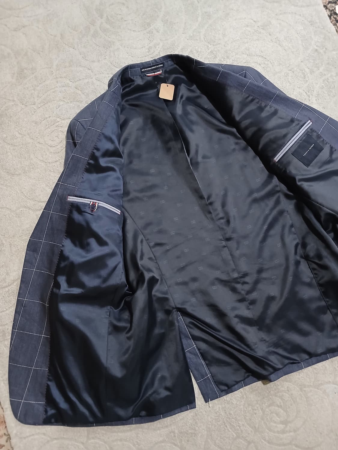 *타미힐피거 윈도우페인 체크 자켓 XL 상품이미지3