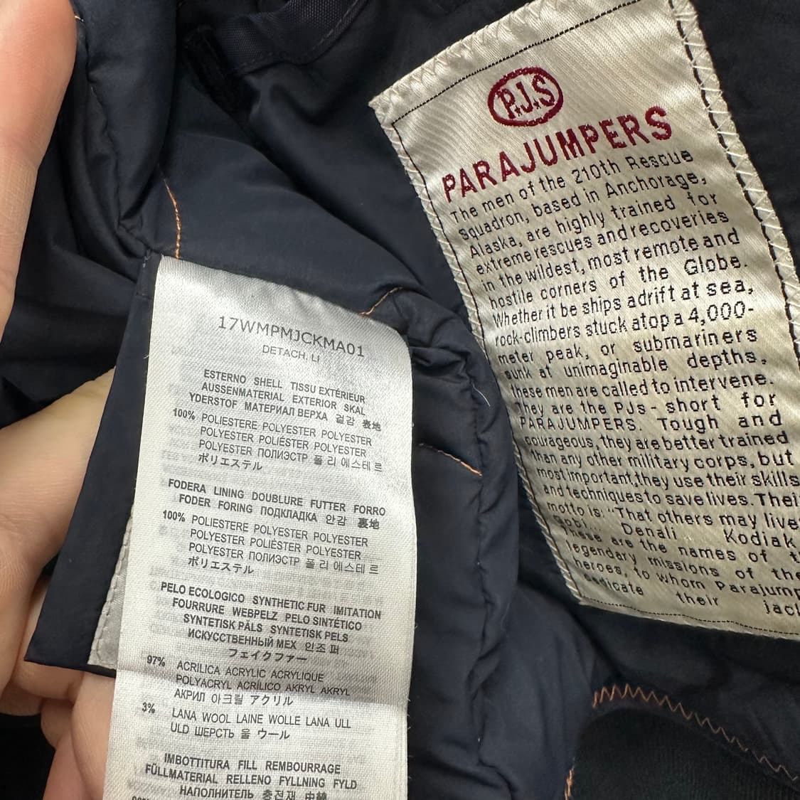 85 파라점퍼스 고비 마스터피스 남자 봄버 패딩 상품이미지7