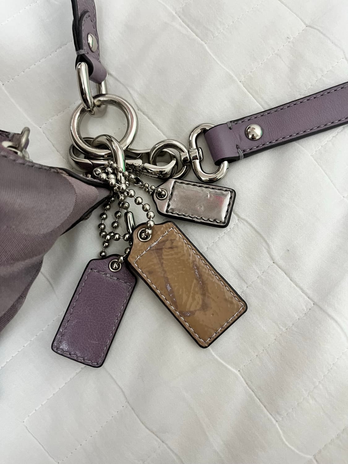 코치 숄더백 퍼플 상품이미지5