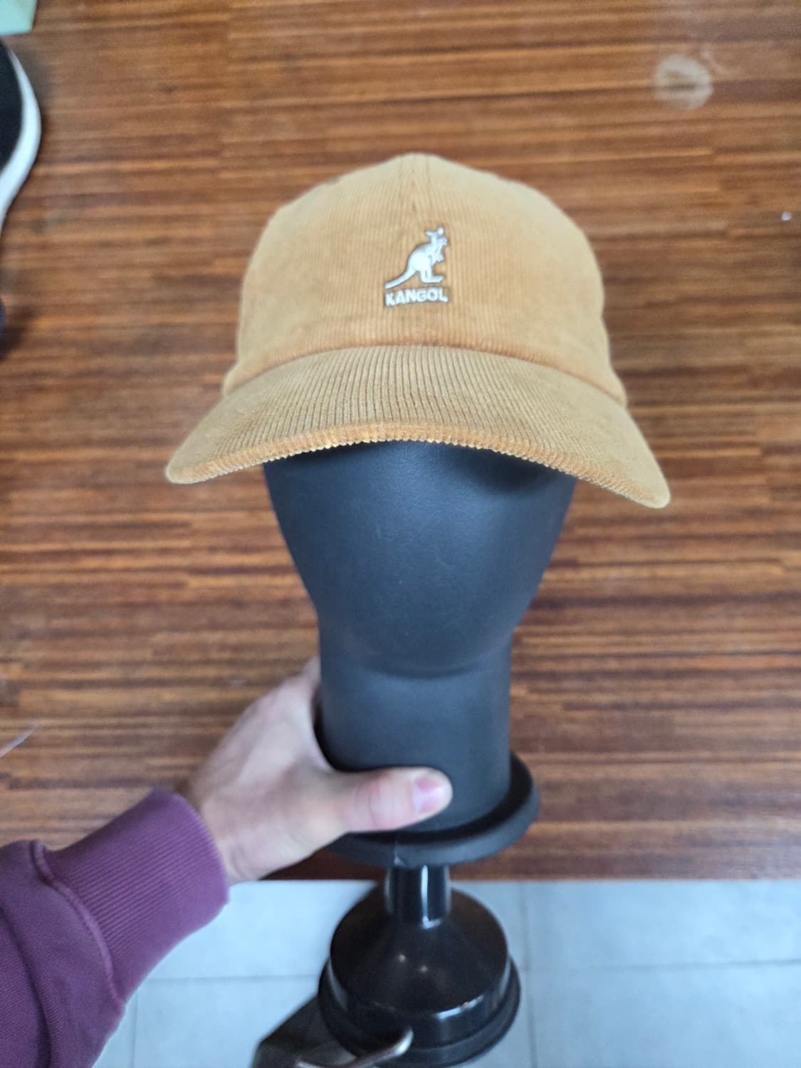 캉골 코듀로이 된장색 모자 프리  상품이미지1