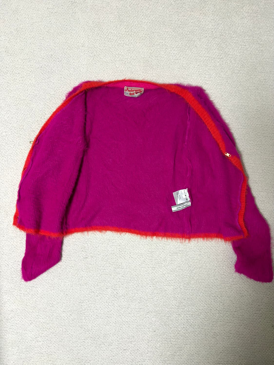 앤더슨벨 설리반 가디건 핑크 M 상품이미지3