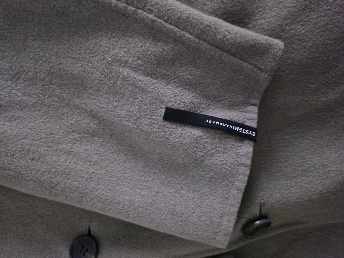 [거의 새것] 시스템옴므 핸드메이드 코트 100 상품이미지3