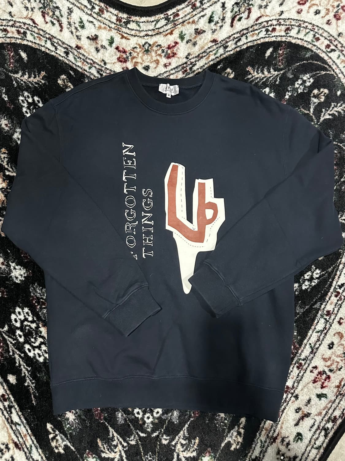 ETCE 이티씨이 프린팅 맨투맨 네이비 M 상품이미지1