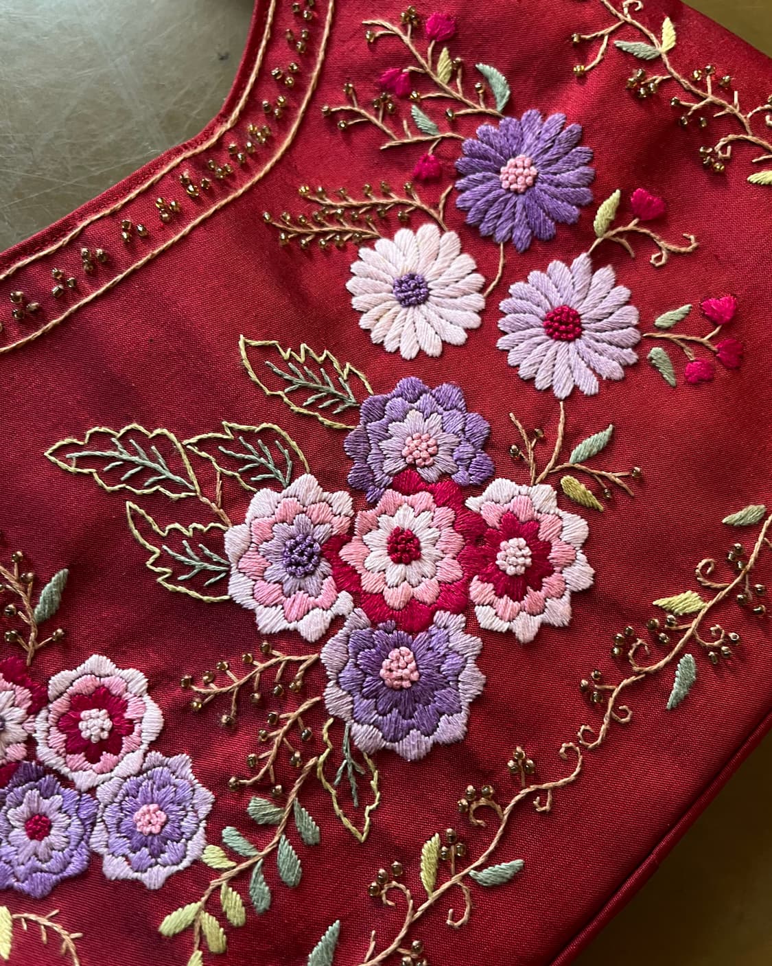 Indian Floral Embroidery Shoulder Bag 상품이미지4