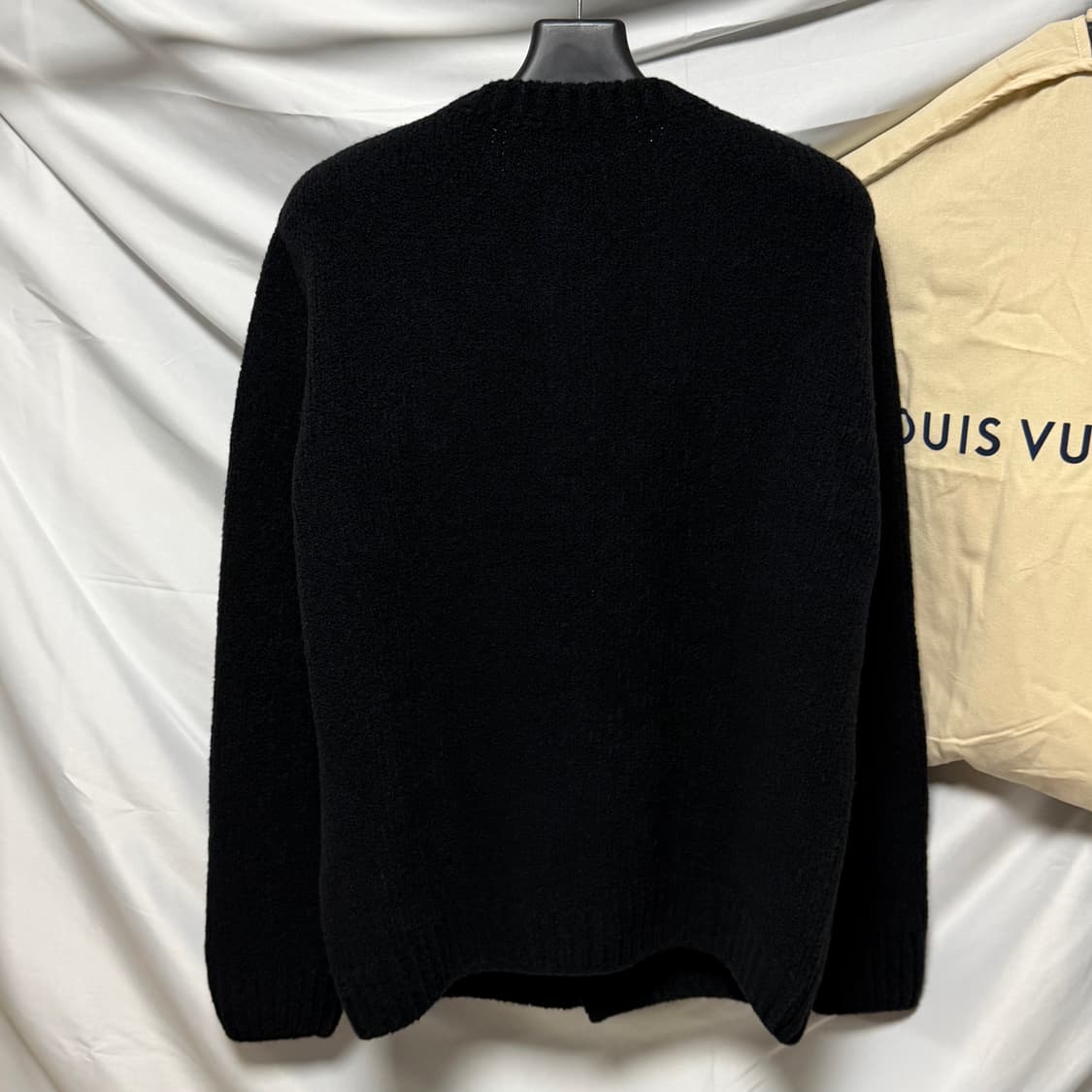 [새상품/L] 25FW 루이비통 청키 인타르시아 니트 가디건 블랙 상품이미지4