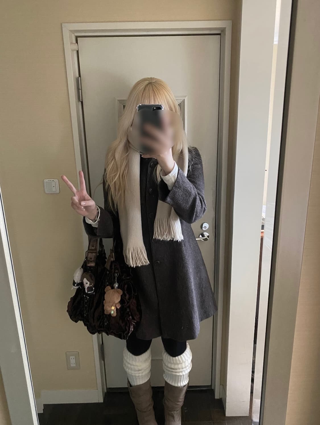 빈티지 미니코트 라떼갸루모리러블리 상품이미지3