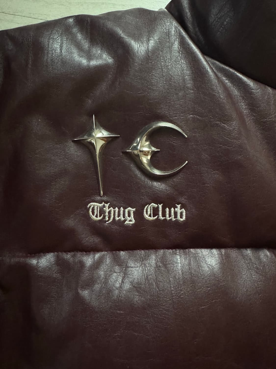 떠그클럽 패딩 퍼플 2사이즈 하자X 상품이미지4