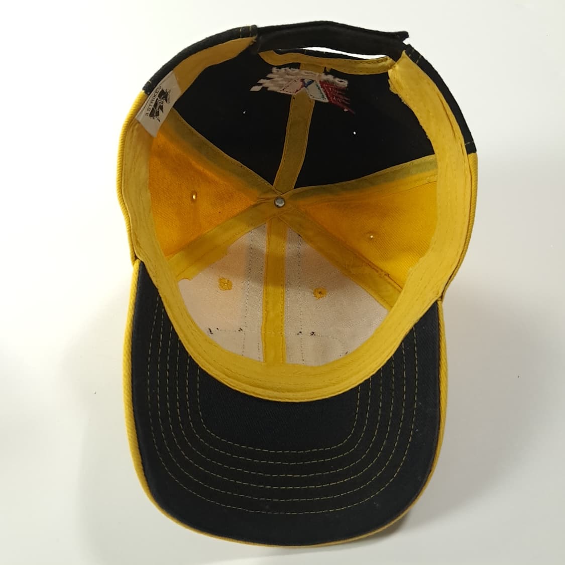 스탠리 레이싱 옐로우 & 블랙 배색 자수 레이싱 캡 모자 P2114 상품이미지8