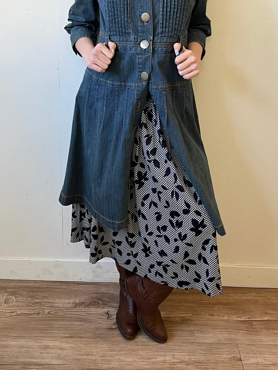 ENIEME 실루엣 스커트 상품이미지4