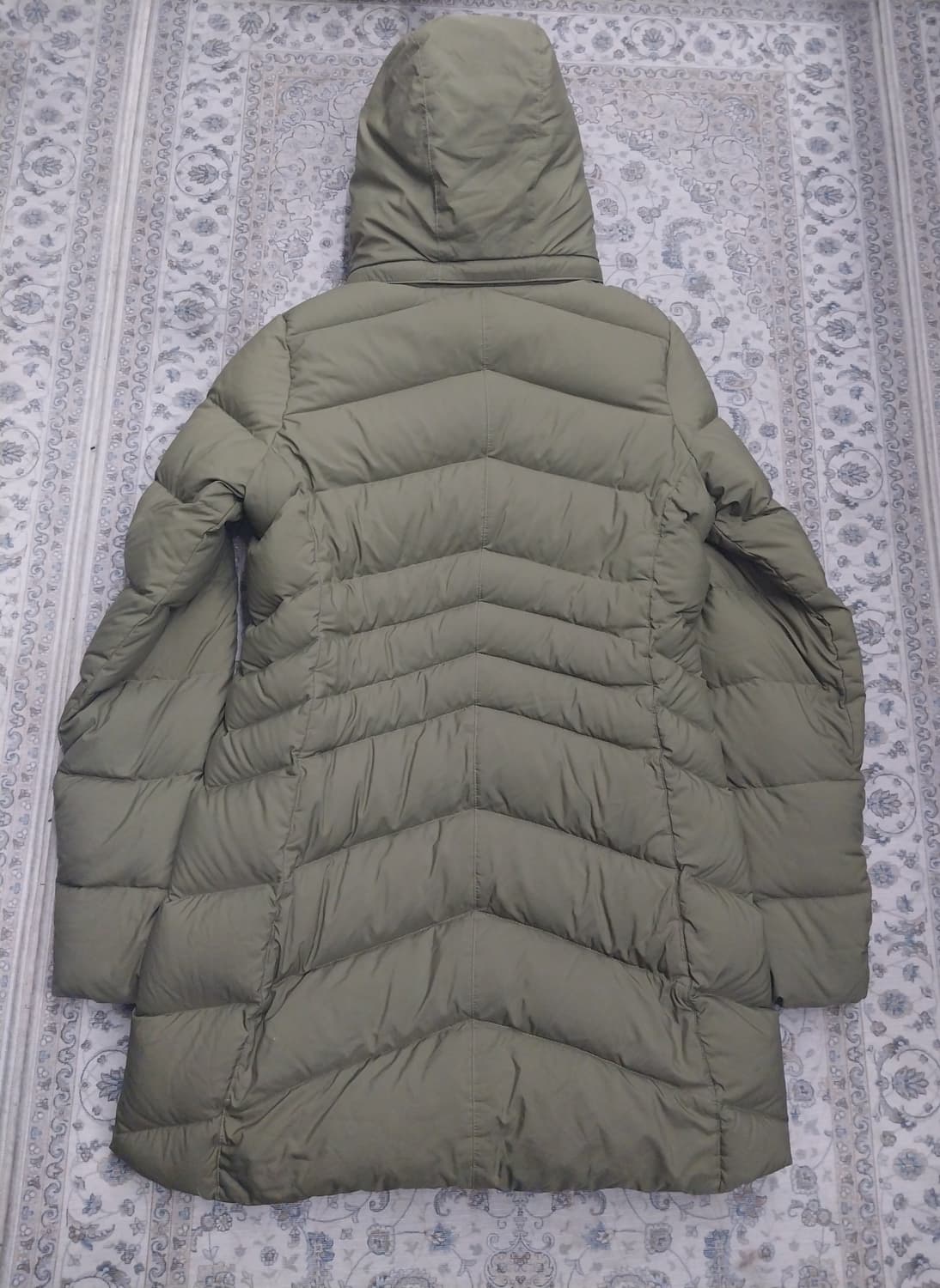 마모트 여성 롱 패딩 카키 (안쪽 후리스) 상품이미지3