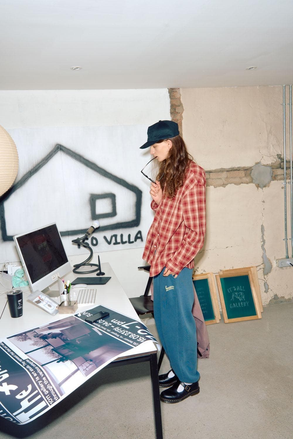 1011갤러리 graphic check Red M 상품이미지1