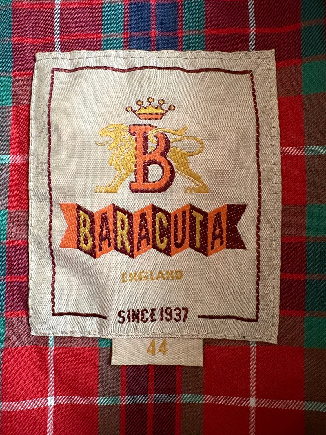 바라쿠타 G9 헤링턴 자켓 44 레이싱그린(택 있음) 상품이미지3