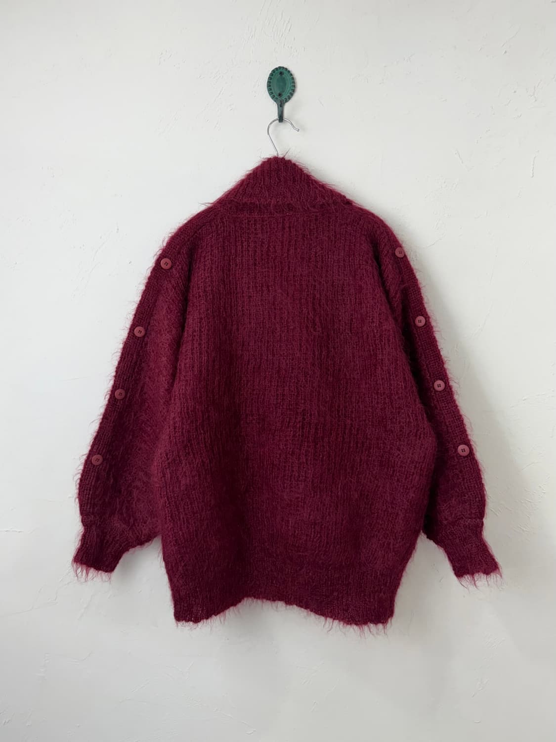 80s 모헤어 돌먼 니트 자켓 상품이미지3