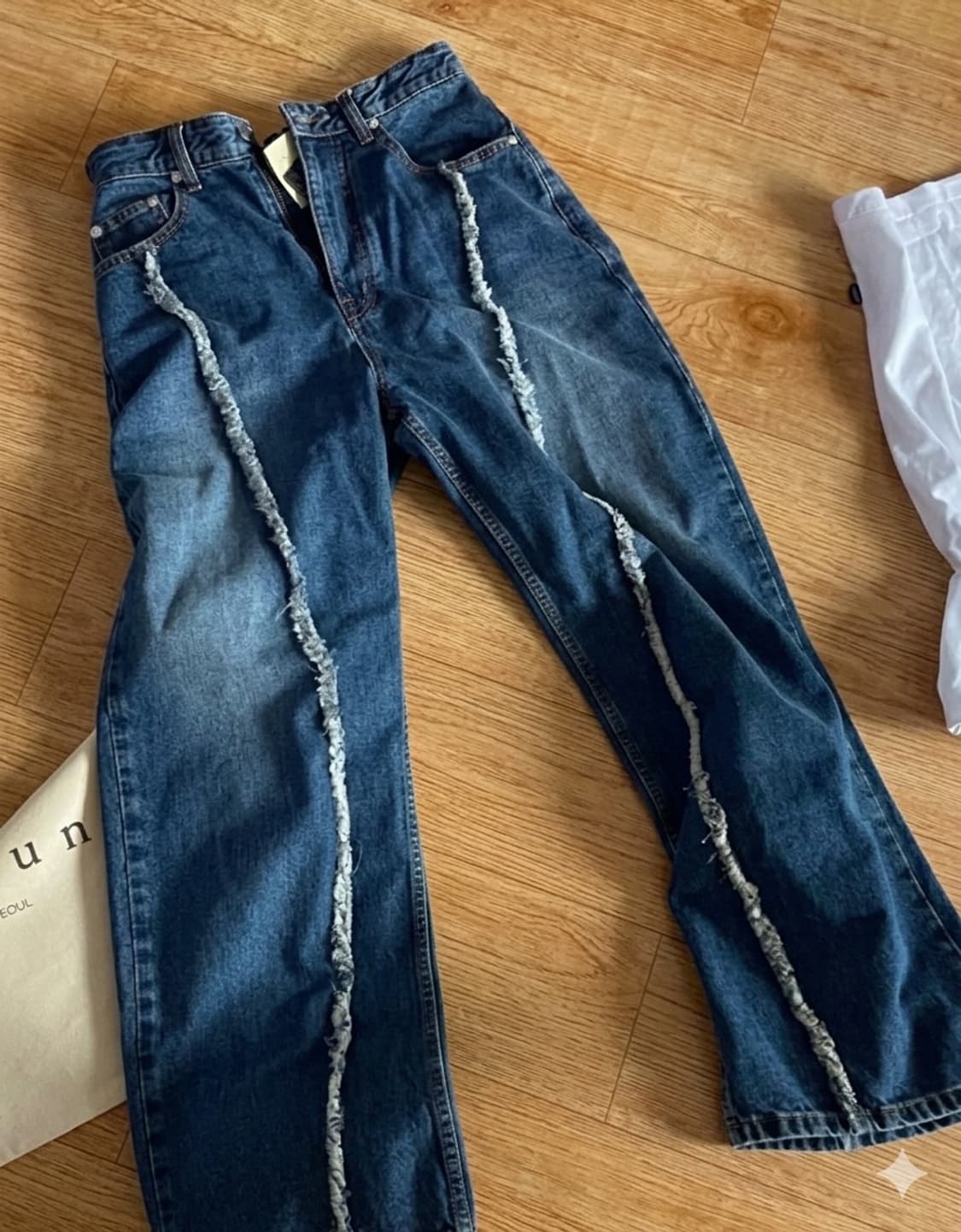 노운 wave cut denim pants 상품이미지9