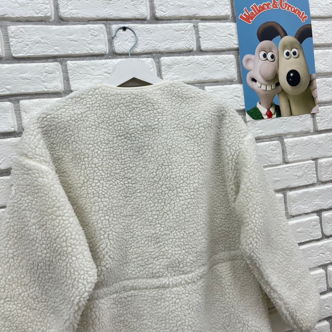 코오롱 스포츠 크림 양털 뽀글이 블루종-XS 85 상품이미지6