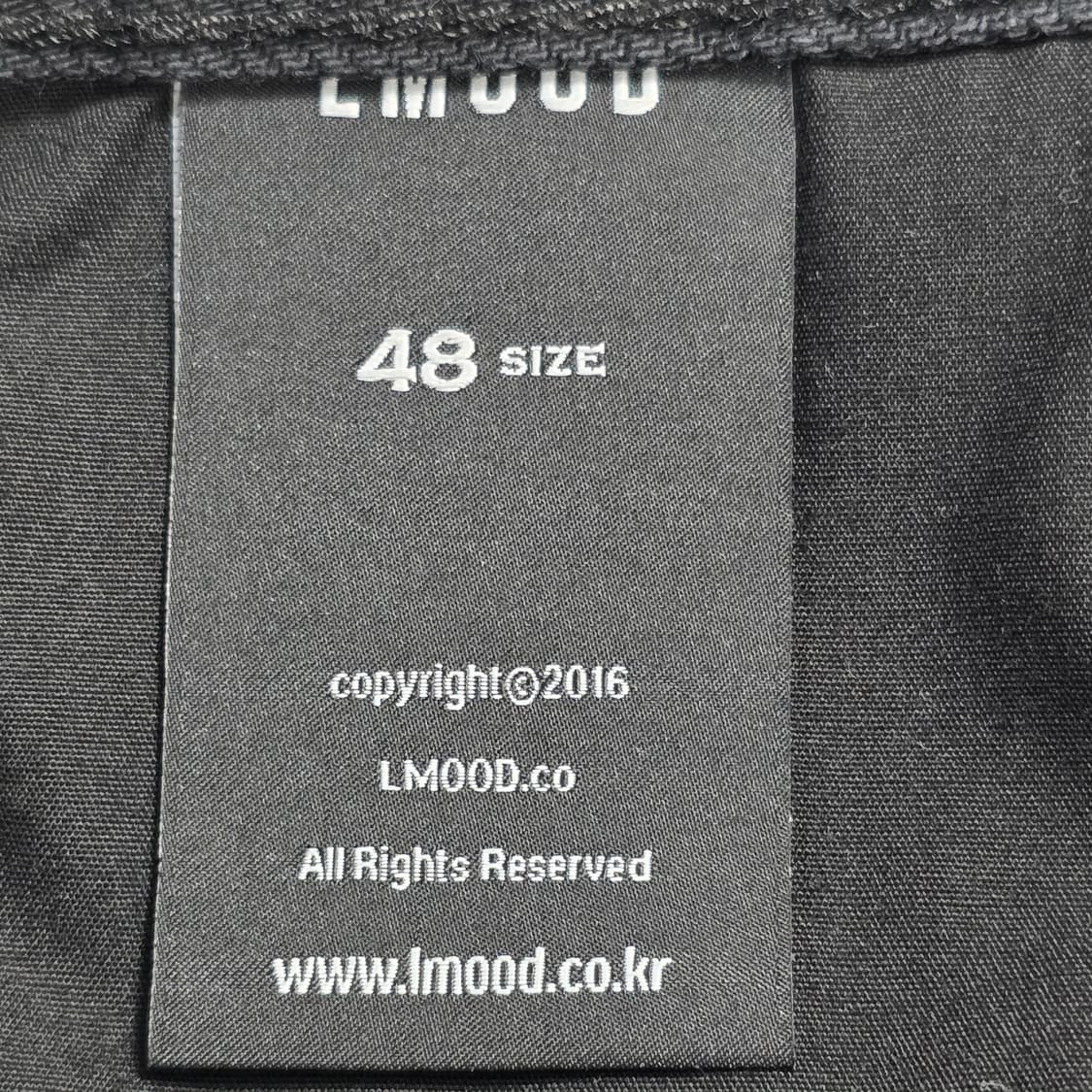 1125 LMOOD 빈티지 블랙 팬츠 48  매트 워싱 데님  데일리 상품이미지7