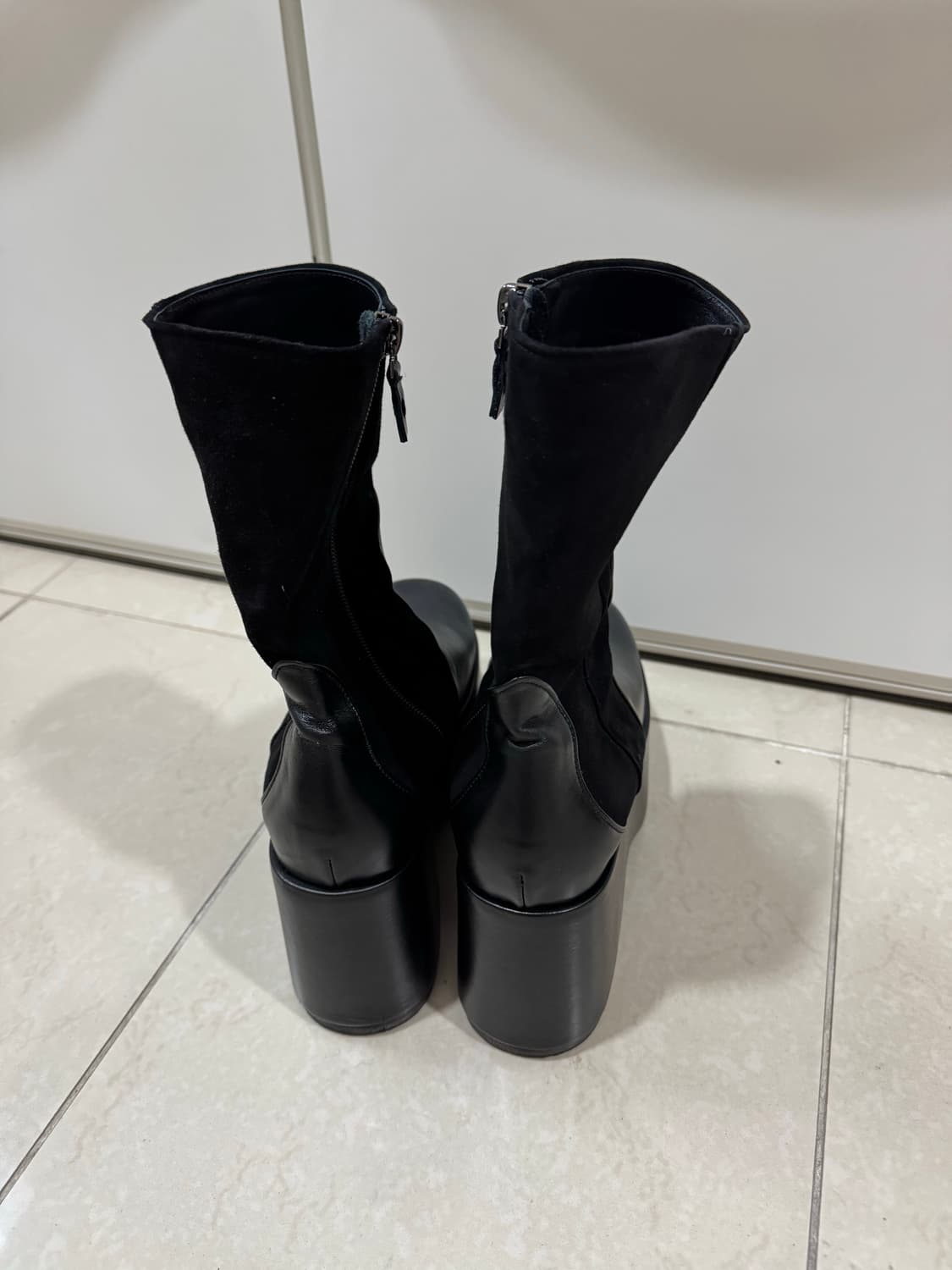 큐리티 C ROUND TOE SHORT BOOTS_BLACK 상품이미지9