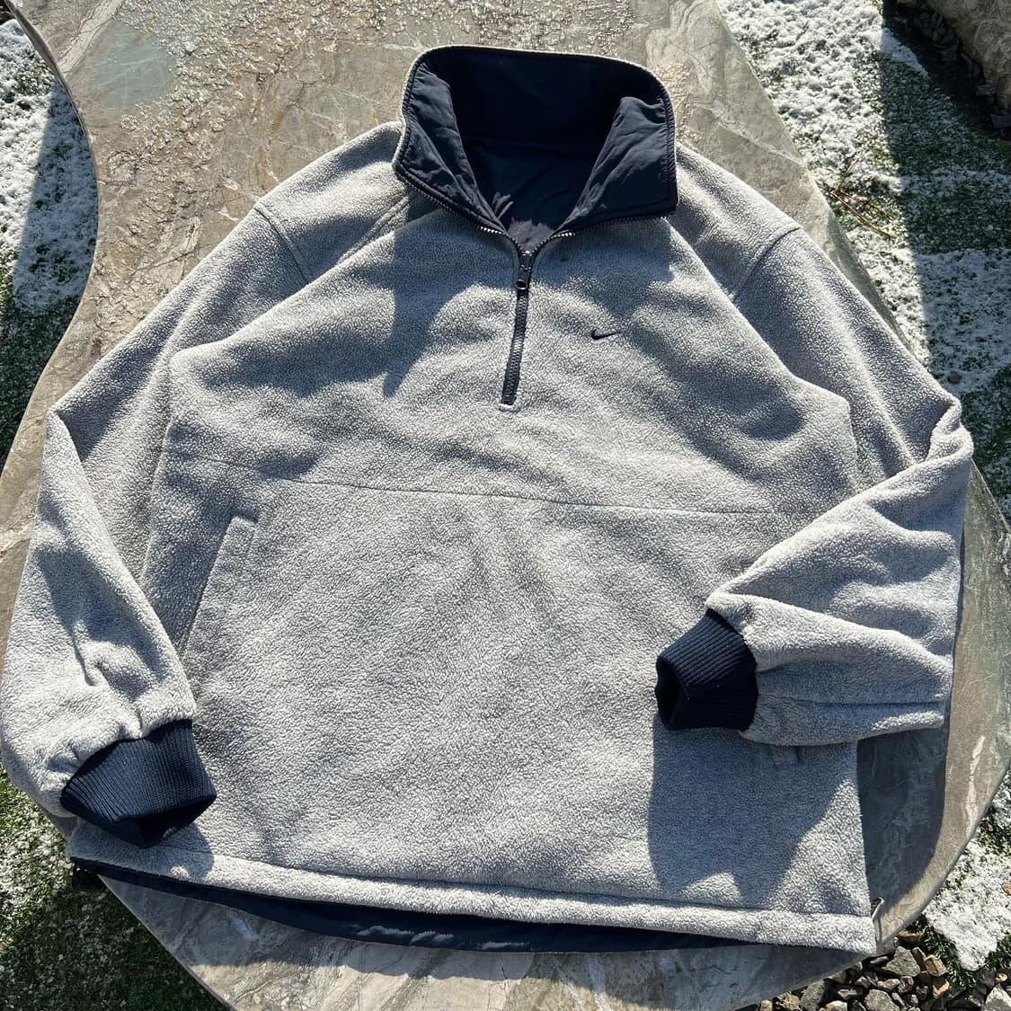 Nike 나이키 스우시 리버시블 후리스 반집업 아노락 상품이미지1