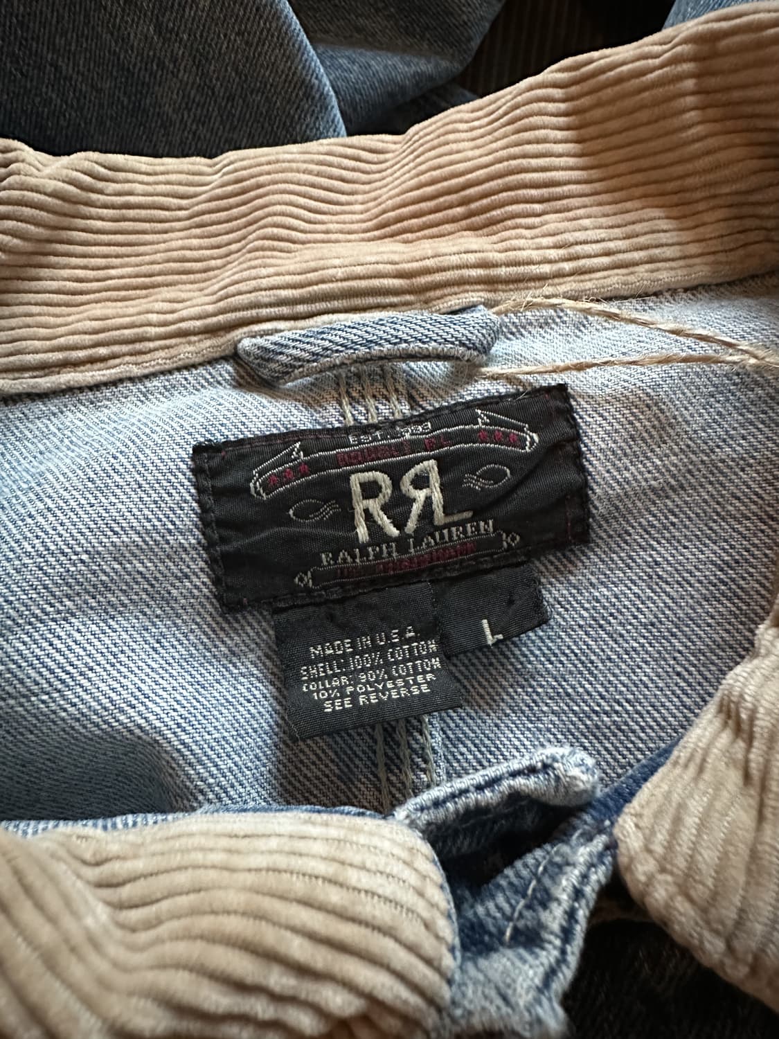 90s USA RRL Vintage Denim Jacket 상품이미지7