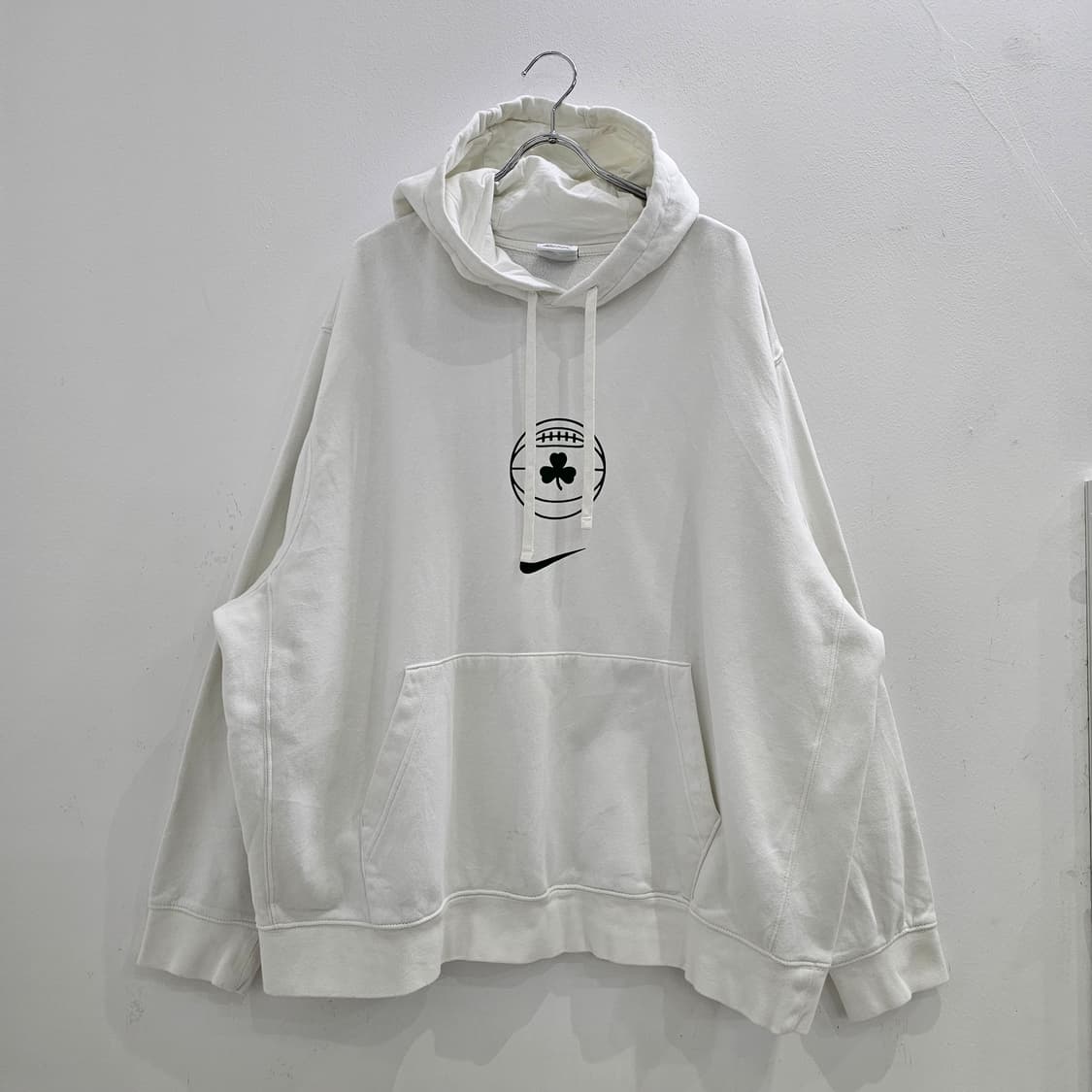 나이키 화이트 클로버 후드 티셔츠 기모 상품이미지1