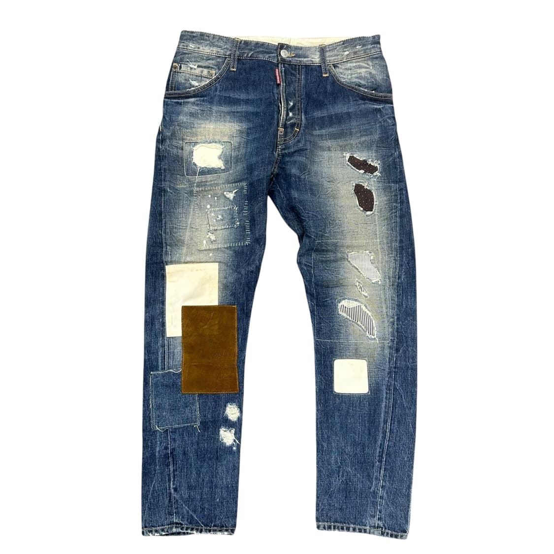 디스퀘어드 케니 트위스트 패치워크 데님 상품이미지1