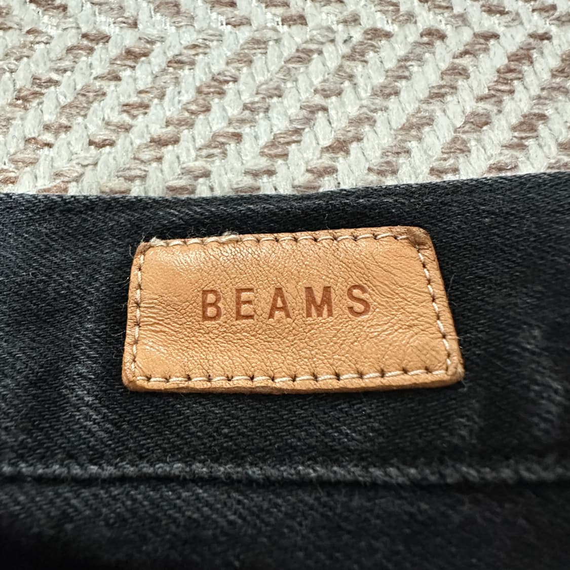 BEAMS japanese fabric black jeans 상품이미지3
