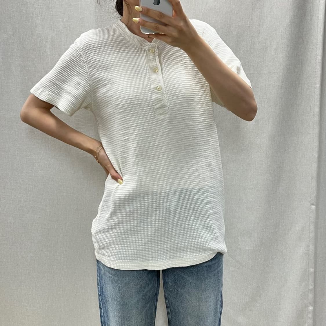 RRL 더블알엘 와플 헨리넥 티셔츠/#3865 상품이미지2