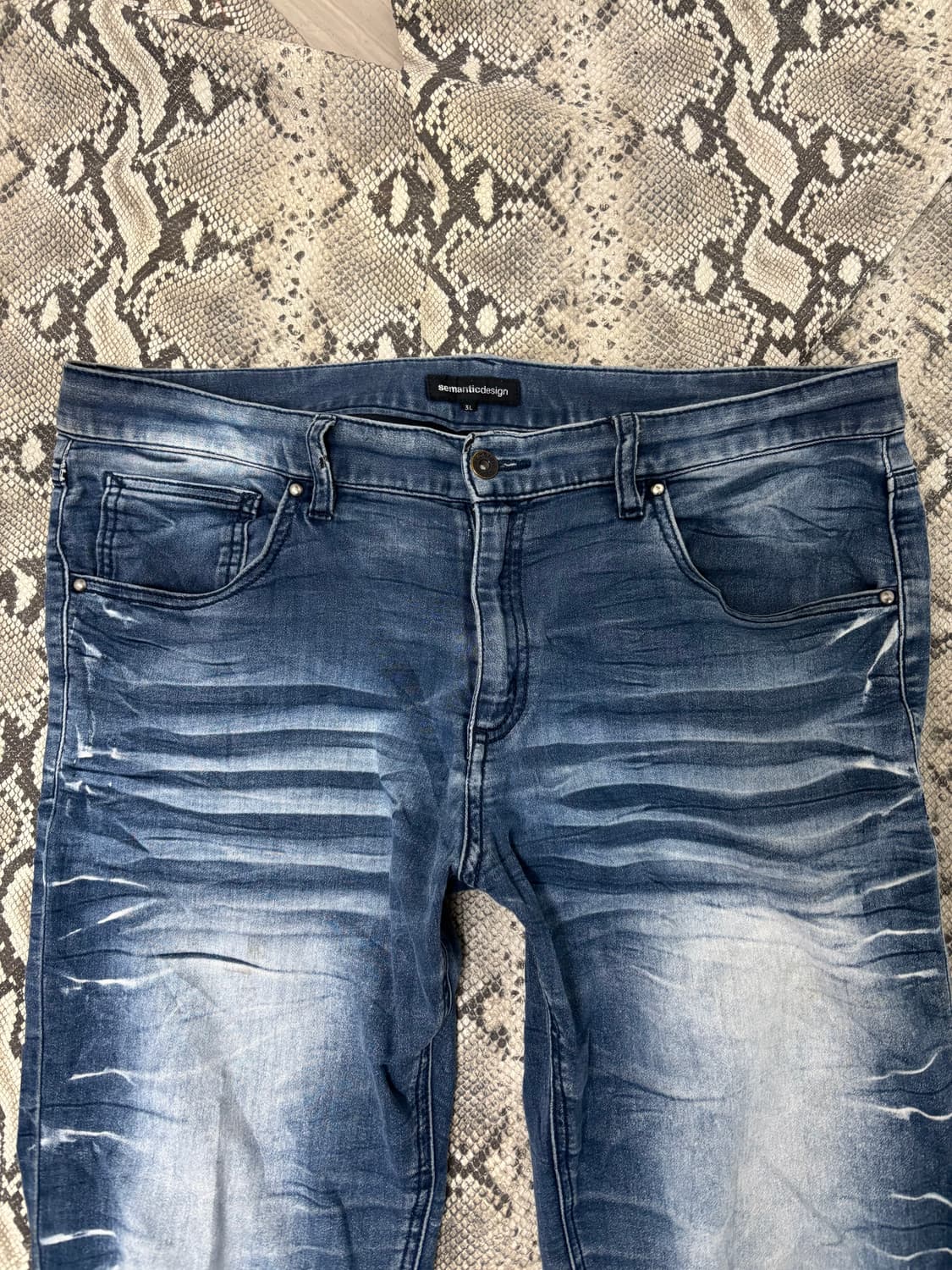 [SEMANTIC DESIGN]Y2K Crack Washed Pants 상품이미지7