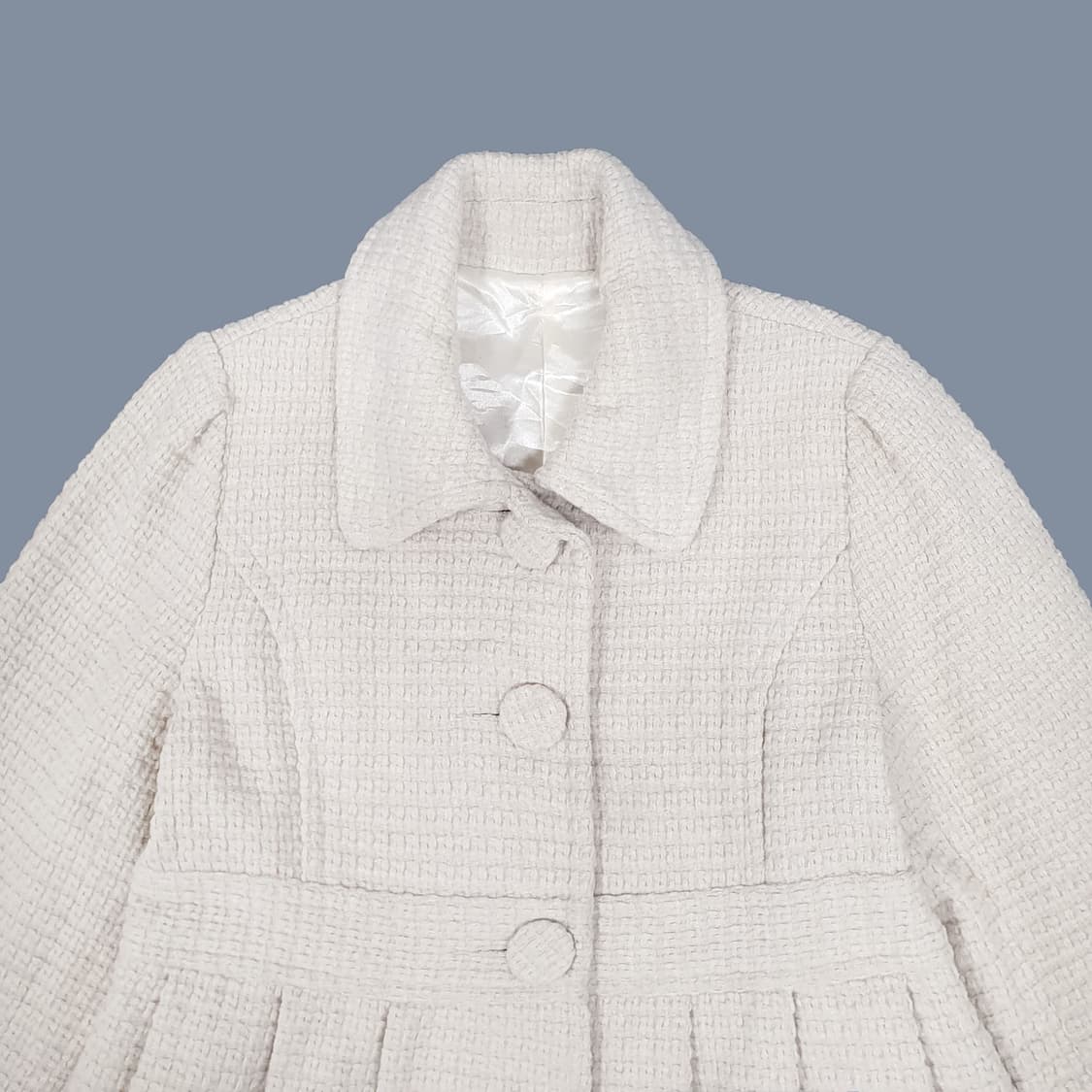 아이보리 베이비돌 울 코트 상품이미지5