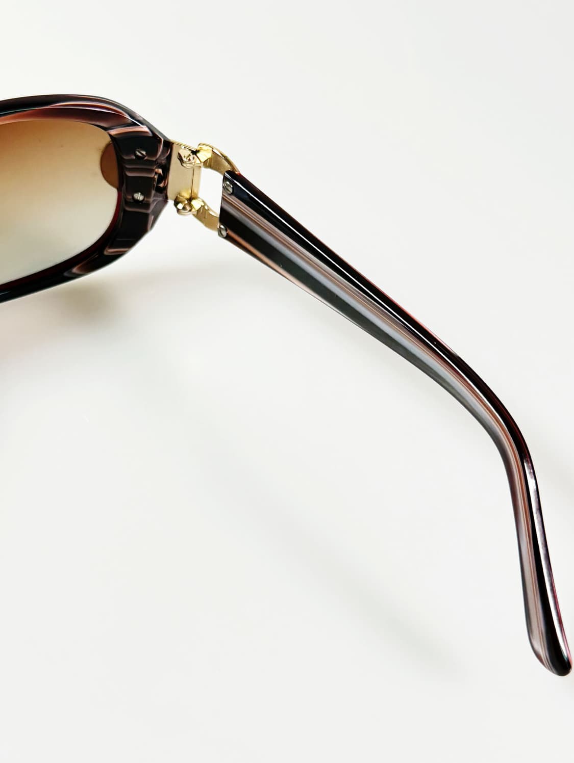 90s 버건디 볼드 스퀘어 틴트 빈티지 선글라스 상품이미지6