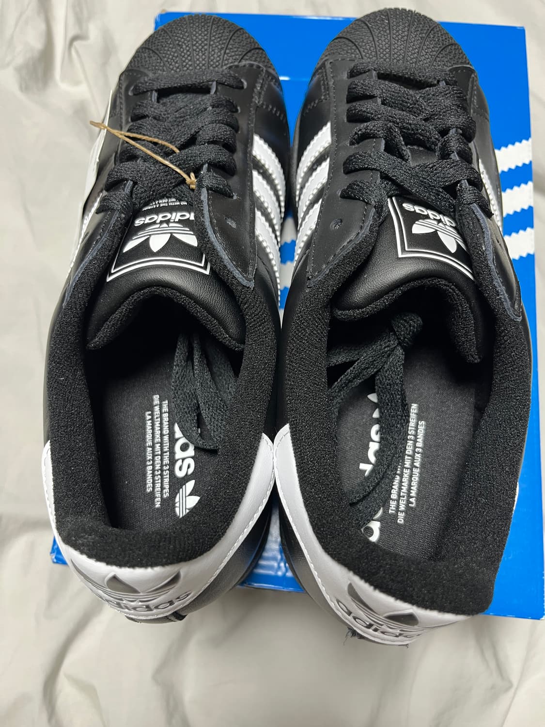 [255] 아디다스 슈퍼스타 2 블랙 새상품 상품이미지6