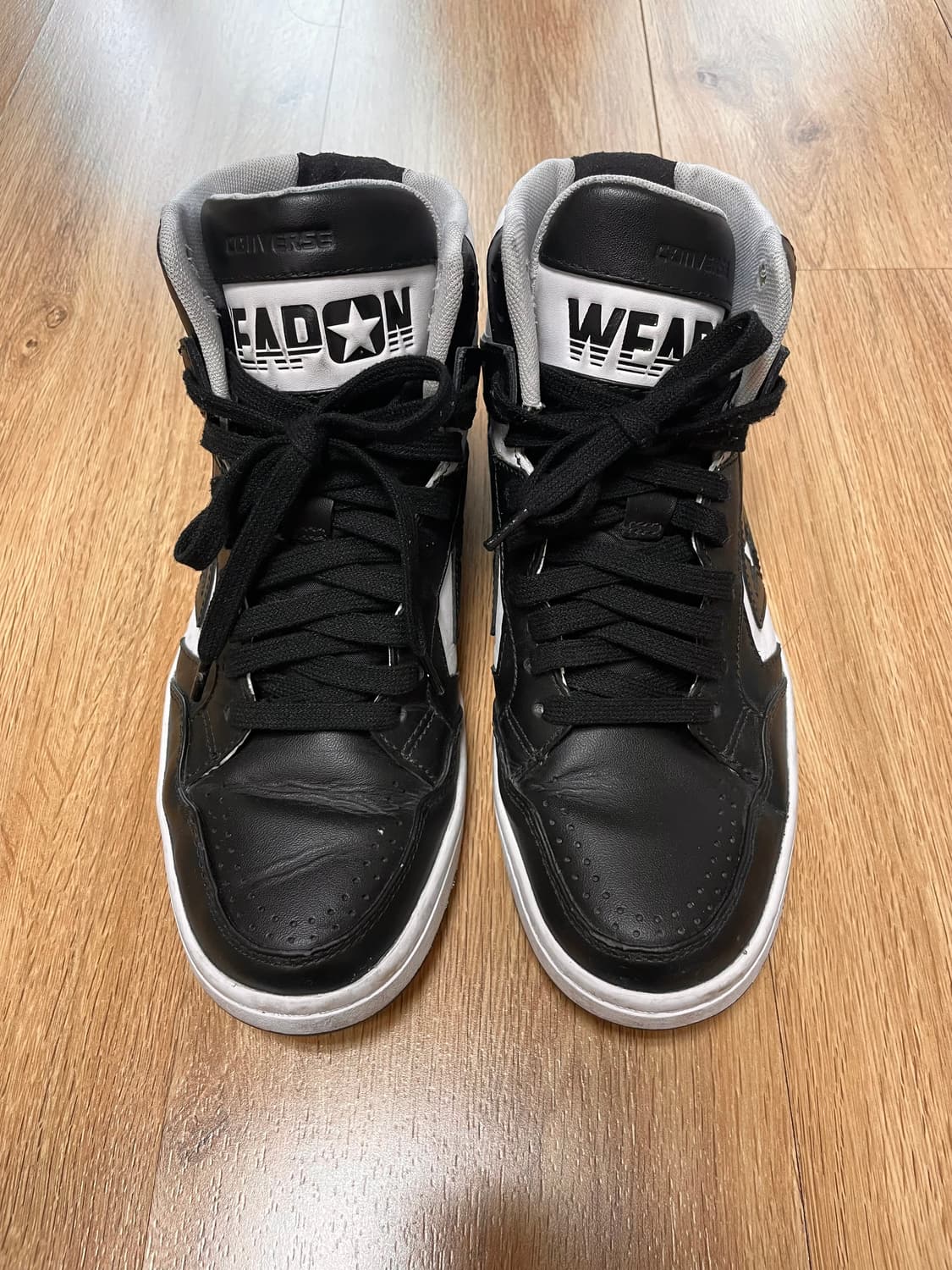 이제는 단종된 컨버스 웨폰 86 og 검/흰 범고래 상품이미지2