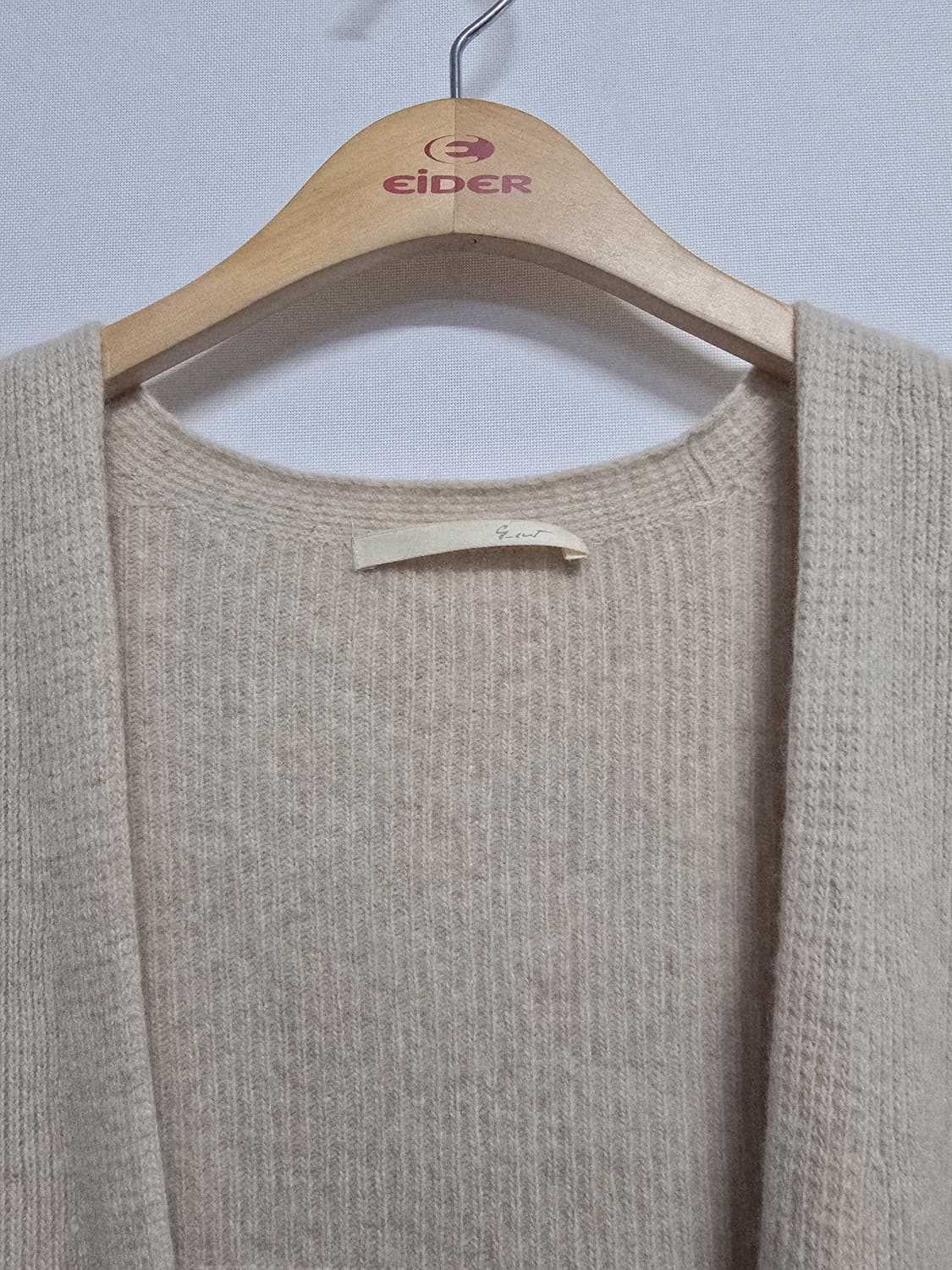 지컷 베이지 롱 가디건 캐시미어혼방 ㅡ프리 상품이미지2