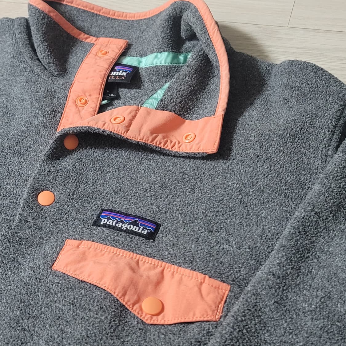 [우먼L=남자M과 거의비슷] 파타고니아 신칠라 라이트웨이트 니켈/살구 상품이미지3
