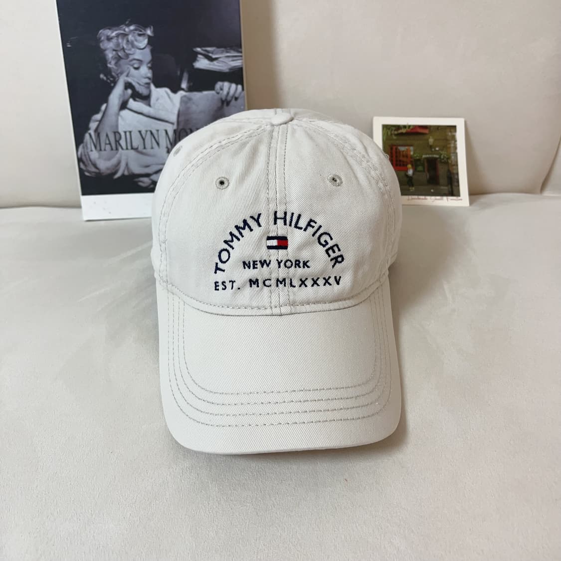 [정품] 타미 아이보리 아치형 로고 모자 상품이미지2