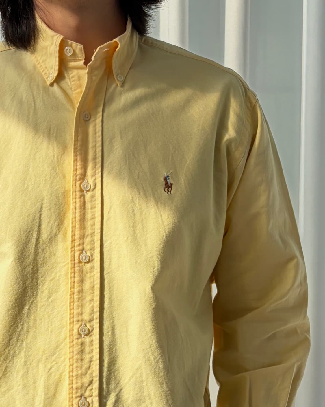 [L]폴로 랄프로렌 옐로우 옥스포드 셔츠 상품이미지4
