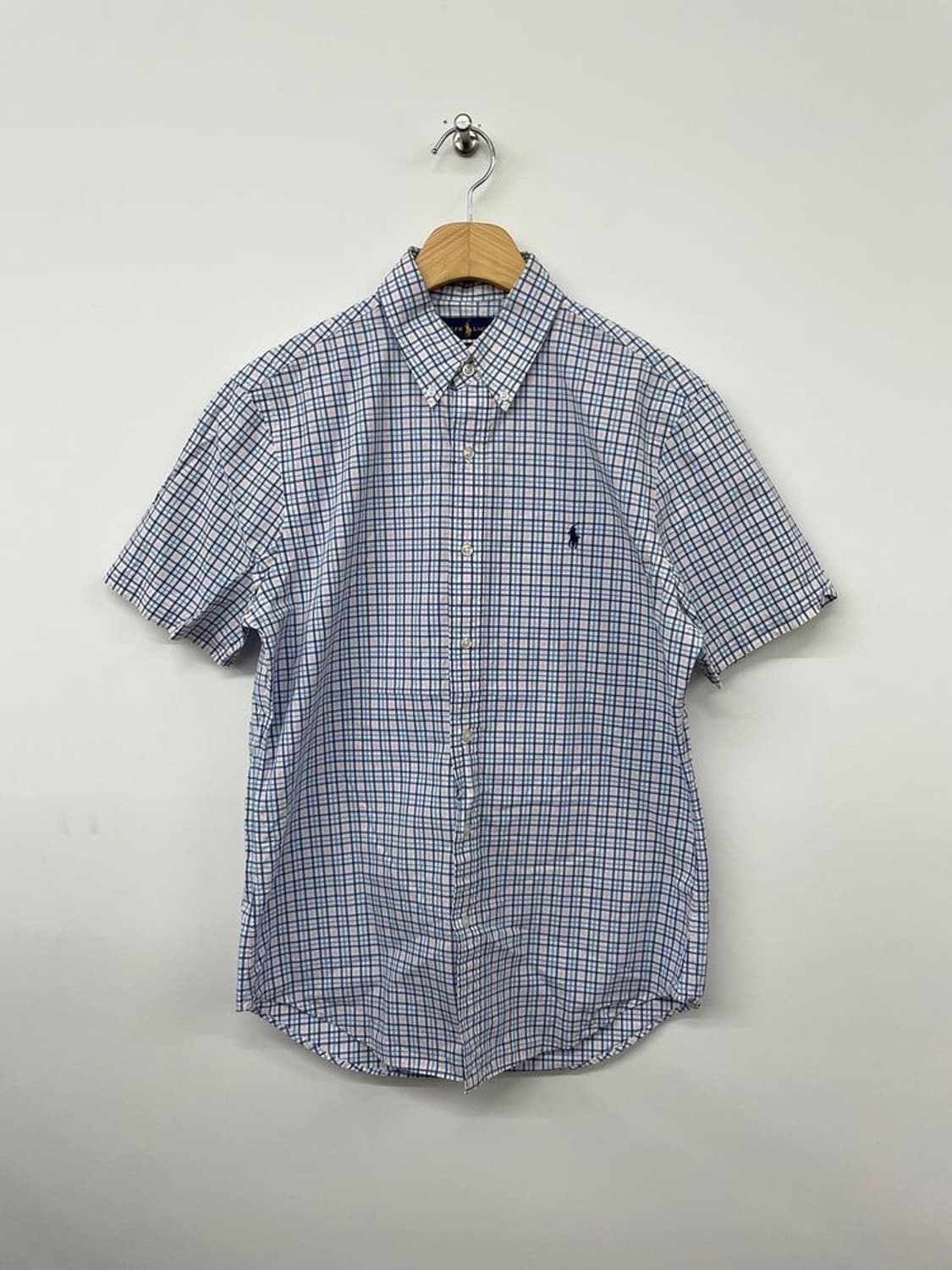 폴로 랄프로렌 00's 슬림핏 체크 반팔 셔츠 PN9754 상품이미지1