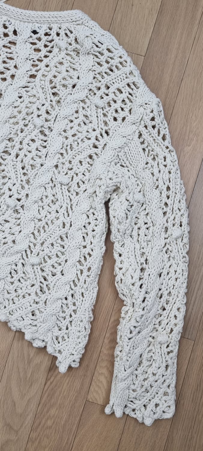 ZARA 자라 메쉬 면 가디건 M _ 여성 상품이미지8