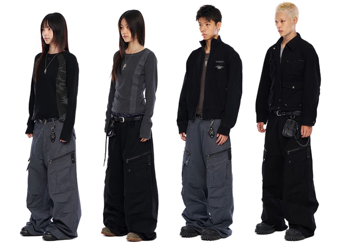 아캄 Knee Pin-Tuck Zippered Cargo Pants 상품이미지2