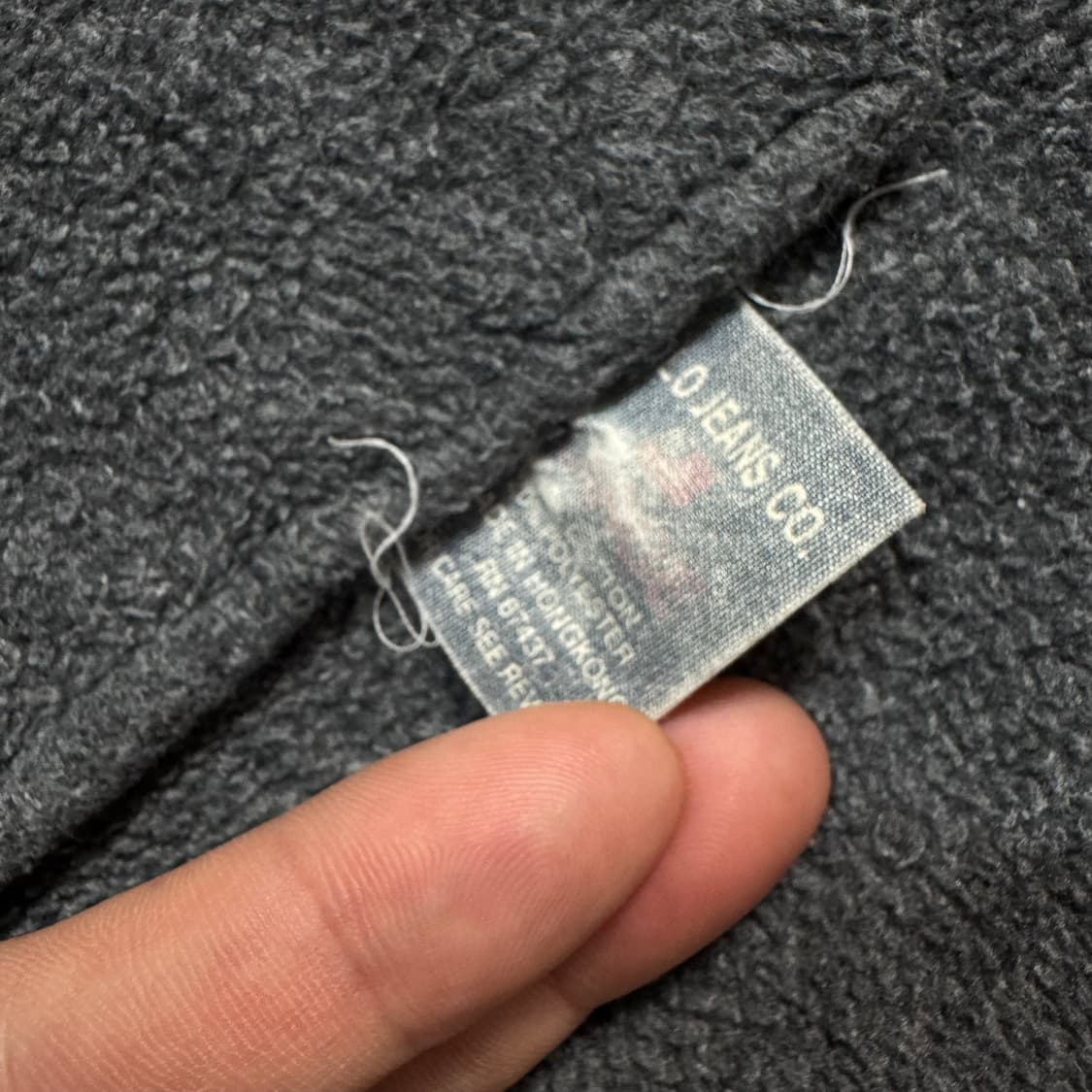 Name : 폴로 랄프로렌 진스컴퍼니 스펠아웃 오버핏 쉐르파 후드집업  상품이미지5